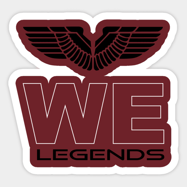 We legends Sticker by Obehiclothes